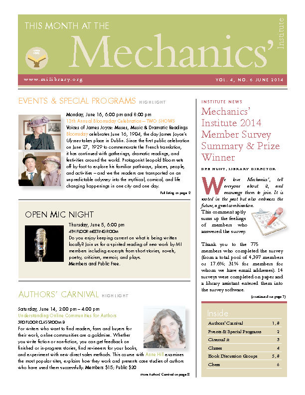 PDF version of theThis Month: June 2014 publication